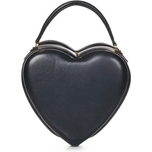 Heart-shaped Handbag , female, Sizes: ONE SIZE - Moschino - Modalova