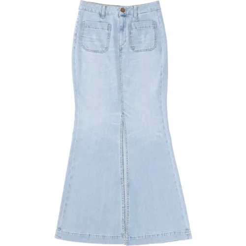 Denim Skirts , female, Sizes: XS, S, M - Seafarer - Modalova