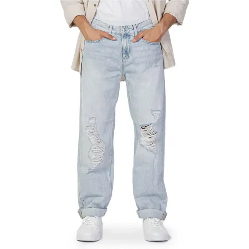 Herren Gerades Jeans Hellblau , Herren, Größe: W32 - Calvin Klein Jeans - Modalova
