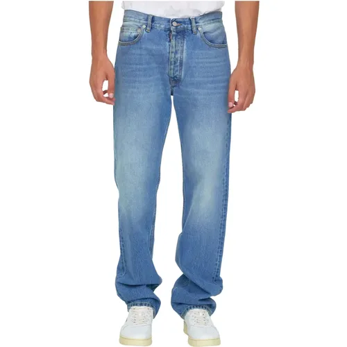 Si1LA0001 S30561 Straight Denim Jeans , male, Sizes: W34 - Maison Margiela - Modalova