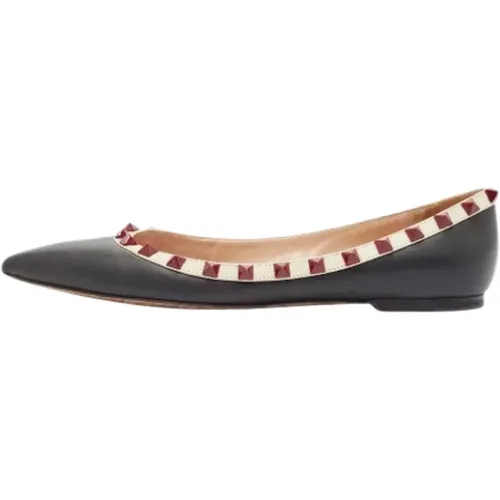 Pre-owned Leather flats , female, Sizes: 4 UK - Valentino Vintage - Modalova