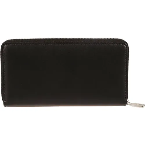 Embossed Logo Leather Wallet , male, Sizes: ONE SIZE - Dolce & Gabbana - Modalova