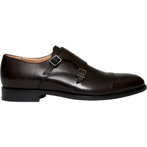 Men's Shoes Laced Marrone Noos , male, Sizes: 7 UK, 8 UK, 8 1/2 UK, 7 1/2 UK - Ortigni - Modalova