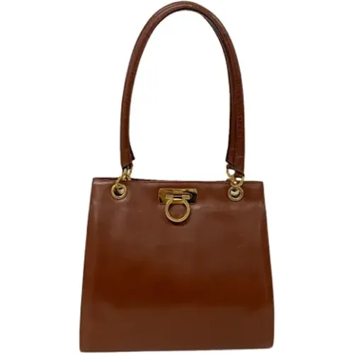 Pre-owned Leather shoulder-bags , female, Sizes: ONE SIZE - Salvatore Ferragamo Pre-owned - Modalova