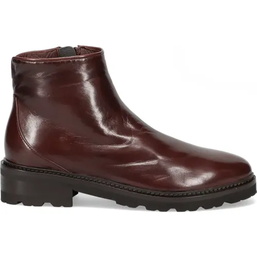 Leather Boots with Side Zip , female, Sizes: 4 UK - Lorenzo Masiero - Modalova