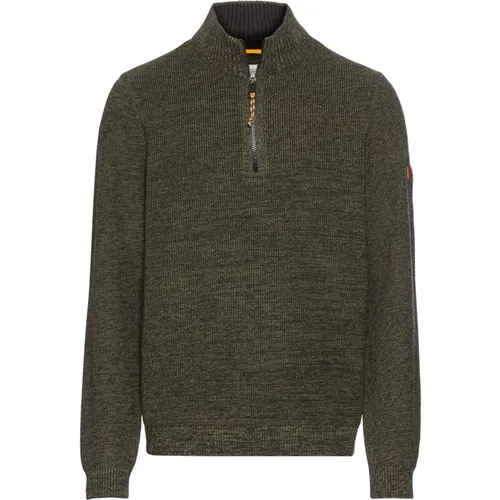 Baumwollmischung Strickpullover , Herren, Größe: M - camel active - Modalova