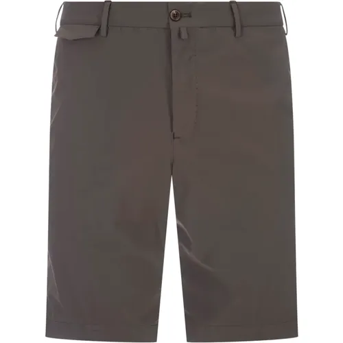 Graue Stretch-Bermuda-Shorts mit Taschen , Herren, Größe: 3XL - PT Torino - Modalova