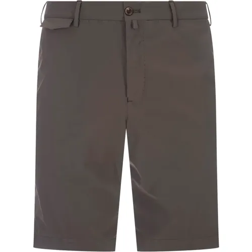 Graue Stretch-Bermuda-Shorts mit Taschen , Herren, Größe: XL - PT Torino - Modalova