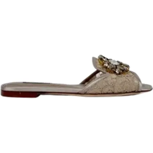 Pre-owned Fabric sandals , female, Sizes: 3 1/2 UK - Dolce & Gabbana Pre-owned - Modalova