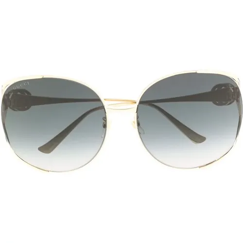 Gg0225S 001 Sunglasses , female, Sizes: 63 MM - Gucci - Modalova