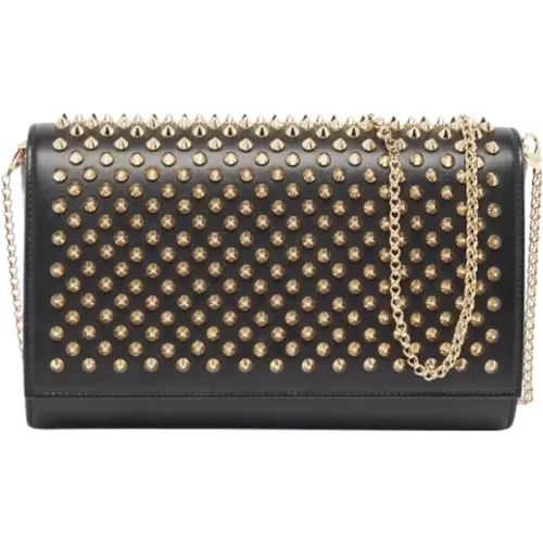 Pre-owned Leather clutches , female, Sizes: ONE SIZE - Christian Louboutin Pre-owned - Modalova