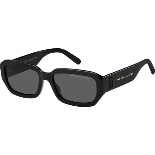 Schwarz/Graue Sonnenbrille , Damen, Größe: 56 MM - Marc Jacobs - Modalova