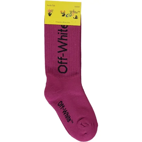 Socken mit kontrastierendem Logo - Off White - Modalova