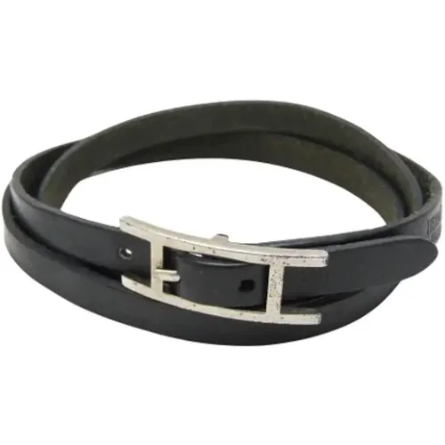 Pre-owned Leather bracelets , female, Sizes: ONE SIZE - Hermès Vintage - Modalova