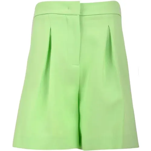 Grüne Elegante Bermuda Shorts mit Reißverschluss - Hinnominate - Modalova