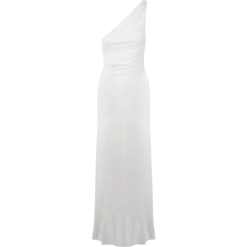 ONE Shoulder Long Dress , female, Sizes: 2XS, XS, S - alberta ferretti - Modalova