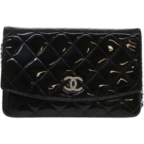 Pre-owned Leather Chanel Wallet on Chain , female, Sizes: ONE SIZE - Chanel Vintage - Modalova
