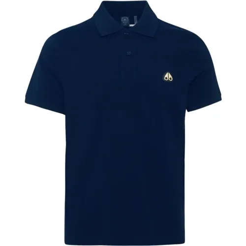 Gold Polo Navy Stilvolles Hemd , Herren, Größe: M - Moose Knuckles - Modalova