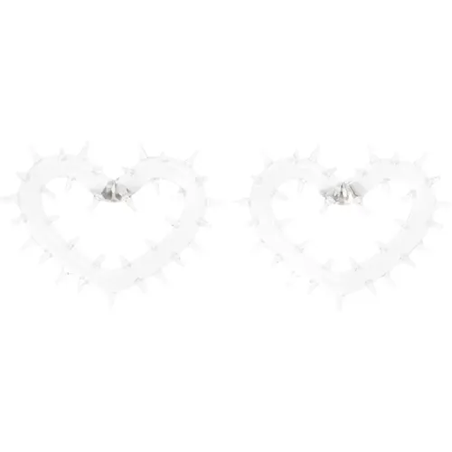 Klare Heart Hoops Ohrringe Nude Neutrals - Hugo Kreit - Modalova