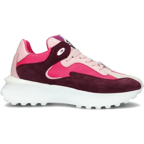 Rosa Low Top Sneakers New Tech , Damen, Größe: 39 EU - Toral - Modalova