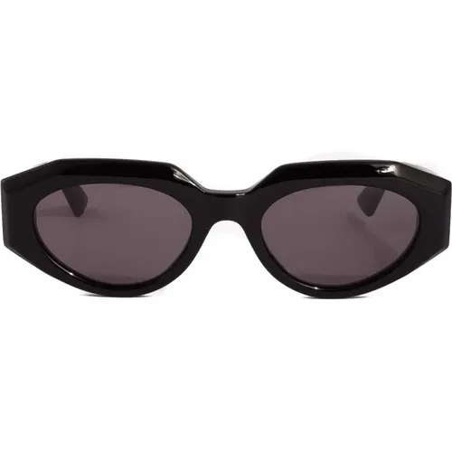 Ovale Sonnenbrille mit kühnen Volumen - Schwarz , Damen, Größe: ONE Size - Bottega Veneta - Modalova