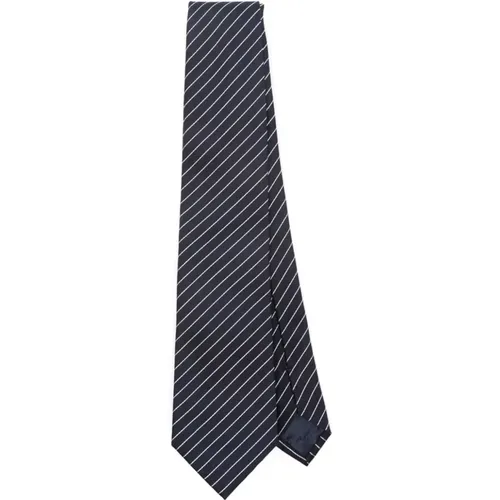Night Woven Jacquard Tie , male, Sizes: ONE SIZE - Emporio Armani - Modalova