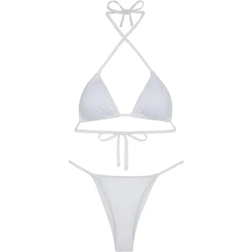 Bikini Triangolo E Slip Regolabile Clear , Damen, Größe: S - F**k - Modalova