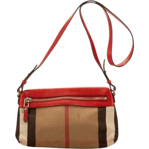 Pre-owned Canvas shoulder-bags , female, Sizes: ONE SIZE - Burberry Vintage - Modalova