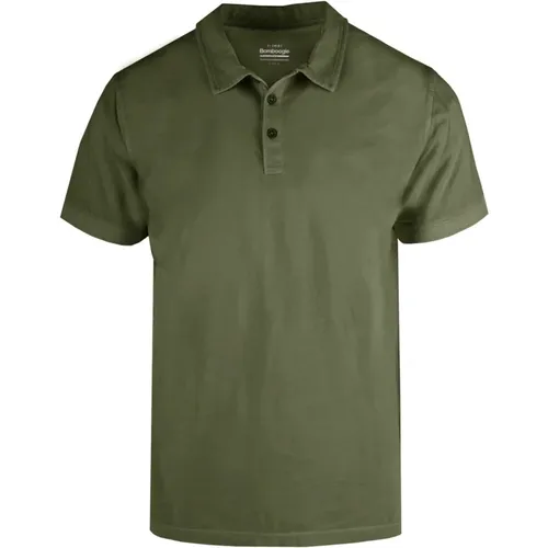 Basic-Poloshirt aus Baumwoll-Jersey , male, Sizes: XL, 2XL, S, 3XL, L, XS, M - BomBoogie - Modalova