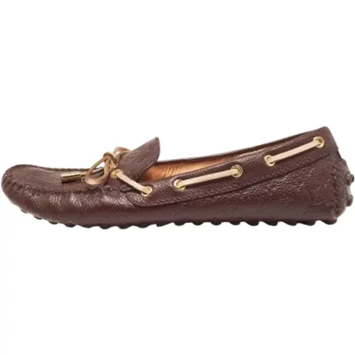 Pre-owned Leder flats , Damen, Größe: 37 1/2 EU - Louis Vuitton Vintage - Modalova