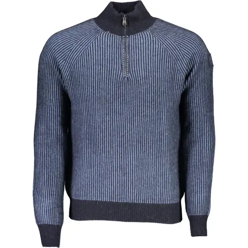 Blauer Halb-Zip Pullover mit Umweltfreundlichem Design , Herren, Größe: 2XL - North Sails - Modalova