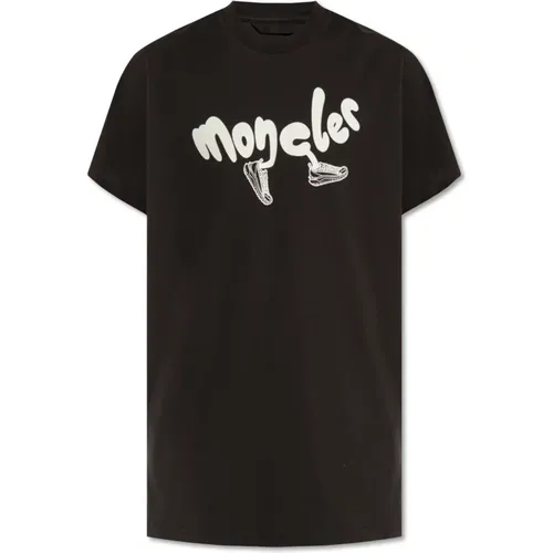 T-shirt with logo , male, Sizes: M, XL, L - Moncler - Modalova