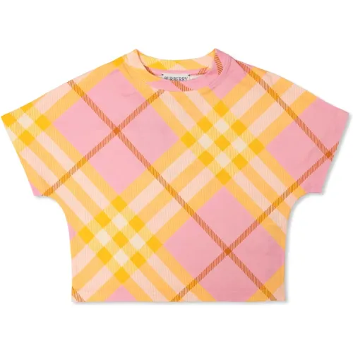 Kinder T-Shirt mit Muster Burberry - Burberry - Modalova