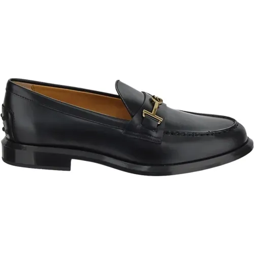 Leather Loafers with T Ring Accessory , female, Sizes: 7 UK, 5 1/2 UK, 3 UK, 5 UK, 4 UK - TOD'S - Modalova
