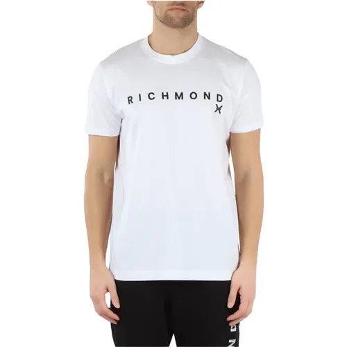 Pima Baumwoll Logo T-Shirt , Herren, Größe: M - Richmond - Modalova