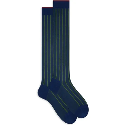 Königliche Twin-Rib Baumwoll Lange Socken , Herren, Größe: S - Gallo - Modalova