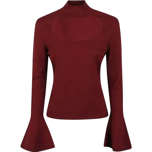 Vinaccia Turtleneck Knitwear Sweatshirt Aw24 , female, Sizes: M - Federica Tosi - Modalova