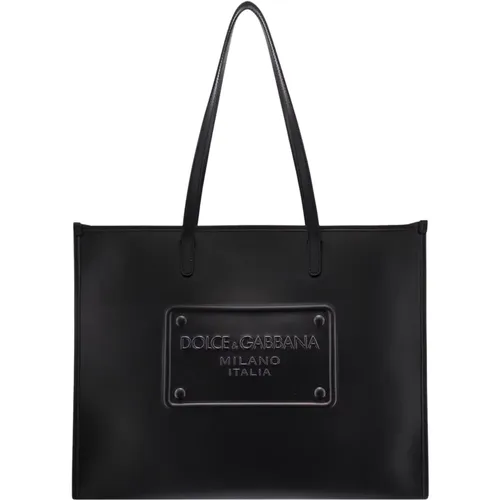 Stylish Leather Shoulder Bag for Men , male, Sizes: ONE SIZE - Dolce & Gabbana - Modalova
