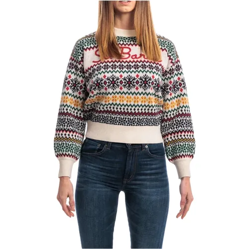 Danya P Crewneck Sweater , female, Sizes: M, S - MC2 Saint Barth - Modalova