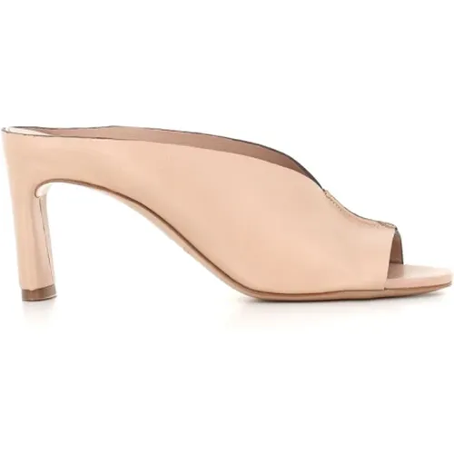 Leather V-Cut Sandals , female, Sizes: 5 UK, 4 UK, 4 1/2 UK, 7 UK - DEL Carlo - Modalova
