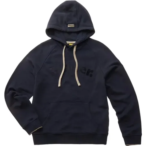 Baumwoll-Kapuzenpullover , Herren, Größe: XL - Blauer - Modalova