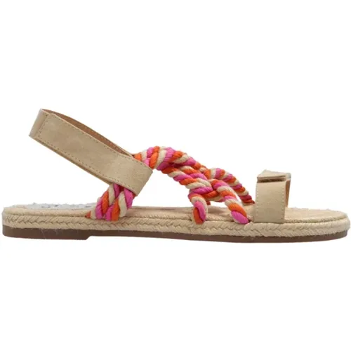 Sandalen mit Logo , Damen, Größe: 39 EU - Manebí - Modalova