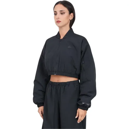 City Escape Padded Bomber Jacket Schwarz , Damen, Größe: S - Adidas - Modalova