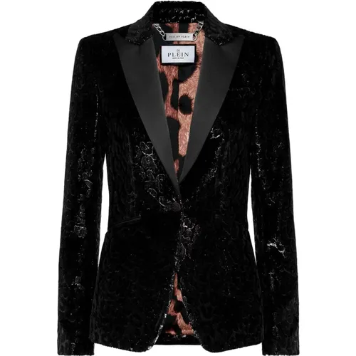 Unique Women's Blazer, Elevate Your Style , female, Sizes: L, M - Philipp Plein - Modalova