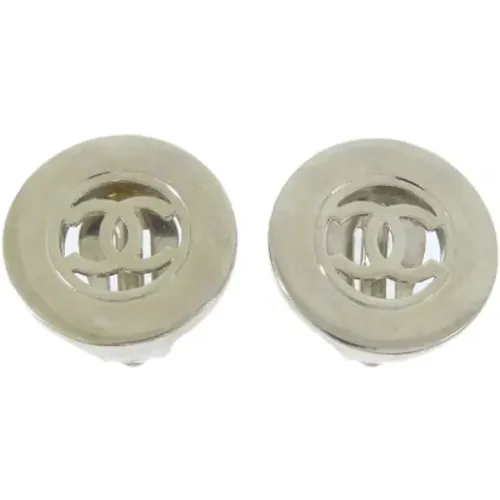 Pre-owned Metal earrings , female, Sizes: ONE SIZE - Chanel Vintage - Modalova