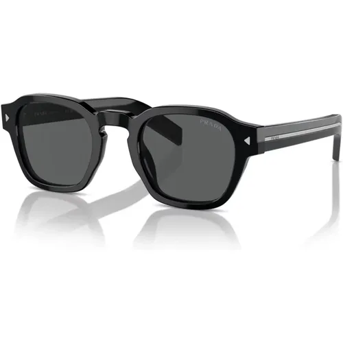 Grey Sunglasses A16S , male, Sizes: 49 MM - Prada - Modalova