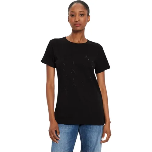 Einfaches T-Shirt für Männer , Damen, Größe: L - Armani Exchange - Modalova