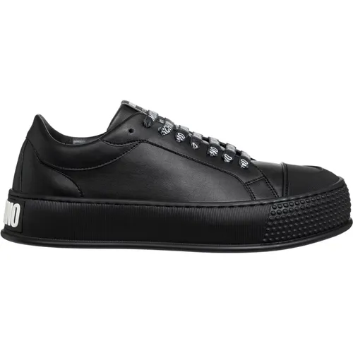 Striped Lace-Up Sneakers , male, Sizes: 7 UK, 8 UK, 10 UK - Moschino - Modalova