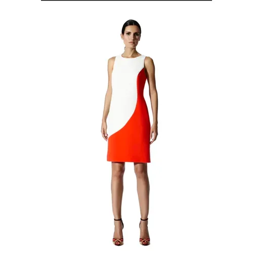 Short Crepe Dress - Size 38 , female, Sizes: M - Moskada - Modalova