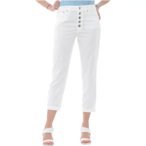 Cropped Loose-Fit Trousers for Women , female, Sizes: W29, W28 - Dondup - Modalova